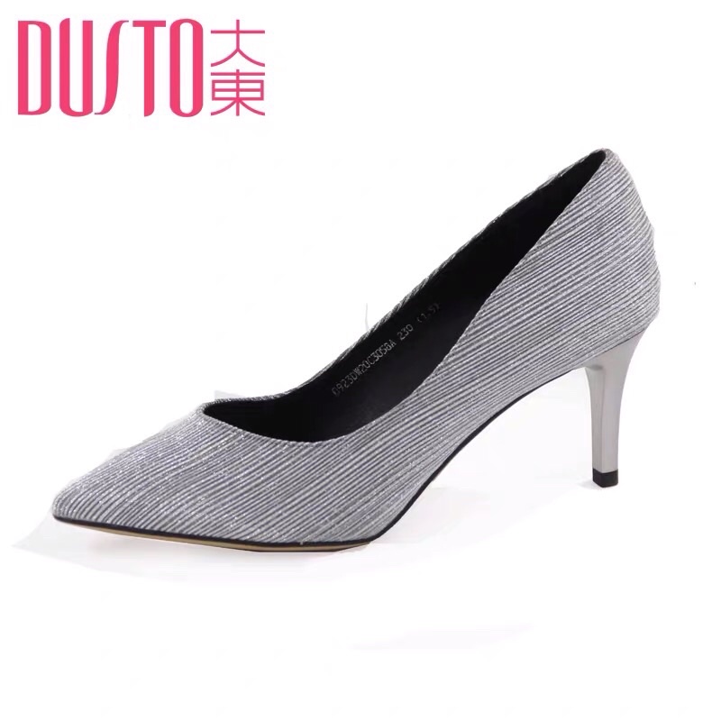Giày Dusto cao gót lấp lánh nữ
