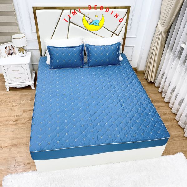 Ga giường trần bông phi lụa cao cấp nhập khẩu đủ kích thước 1,6x2m ; 1,8x2m và 2x2,2m – Timibedding