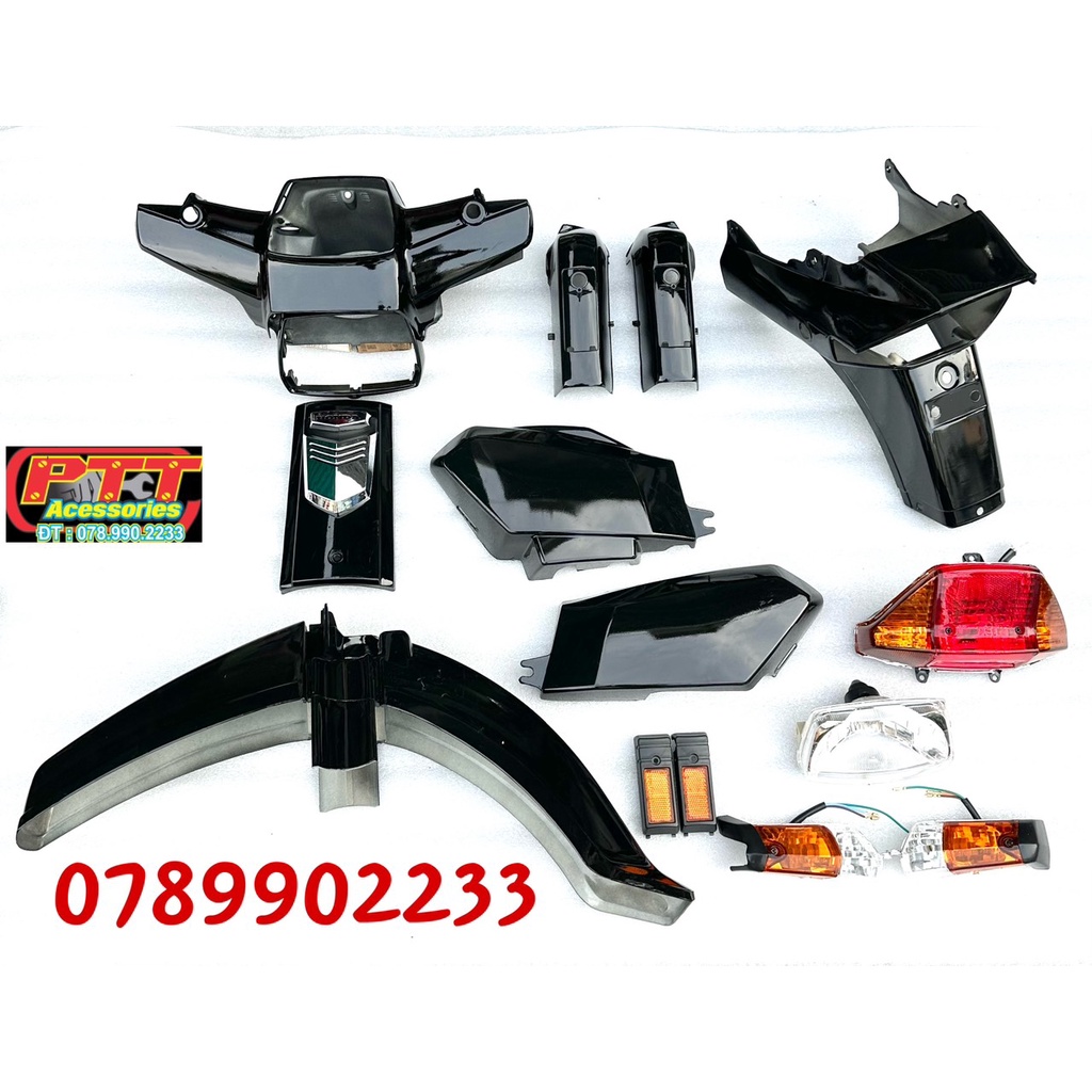 DÀN ÁO XE SUPPER DREAM MÀU ĐEN CÓ ĐÈN