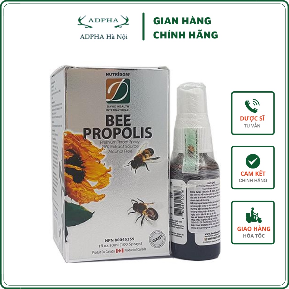 Keo ong xịt họng Bee Propolis - Hỗ trợ giảm ho hiệu quả