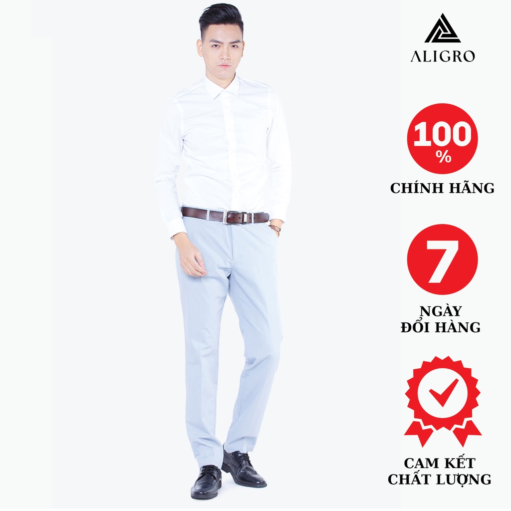 Quần kaki nam ALIGRO chất liệu cao cấp co dãn thoải mái phom ôm vừa tôn dáng trẻ trung khỏe khoắn ALGK033