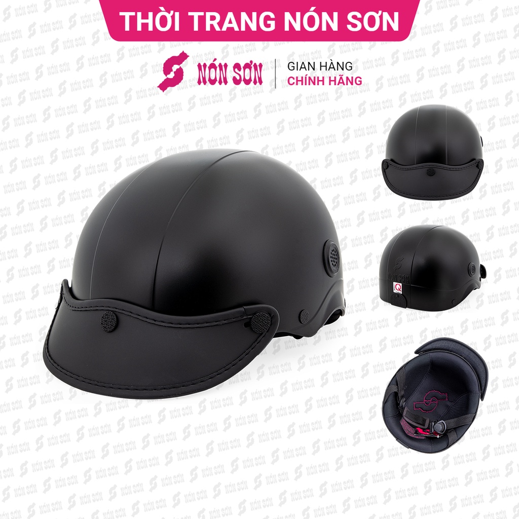 Mũ bảo hiểm nửa đầu lỗ thông gió chính hãng NÓN SƠN TG-ĐN052