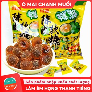 Kẹo Dẻo Ô Mai Xí Muội Chanh Muối, Nhân Mềm Siro Chua Ngọt, Làm Êm Họng Thanh Tiếng, Xô Đẹp 238g