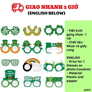 Mắt kính lễ hội Patrick Day Glasses ptd12