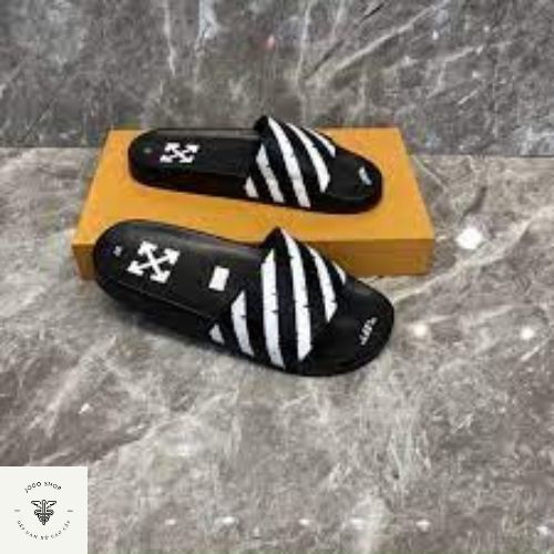 Dép Nam Nữ Quai Ngang OFF WHITE quai da siêu nét Siêu Bền & Rẻ Jodoshop