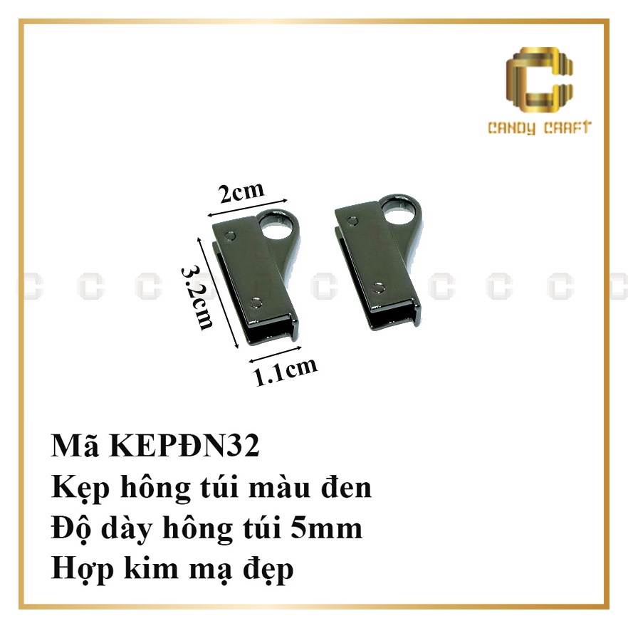 Kẹp hông túi - phụ kiện làm túi xách
