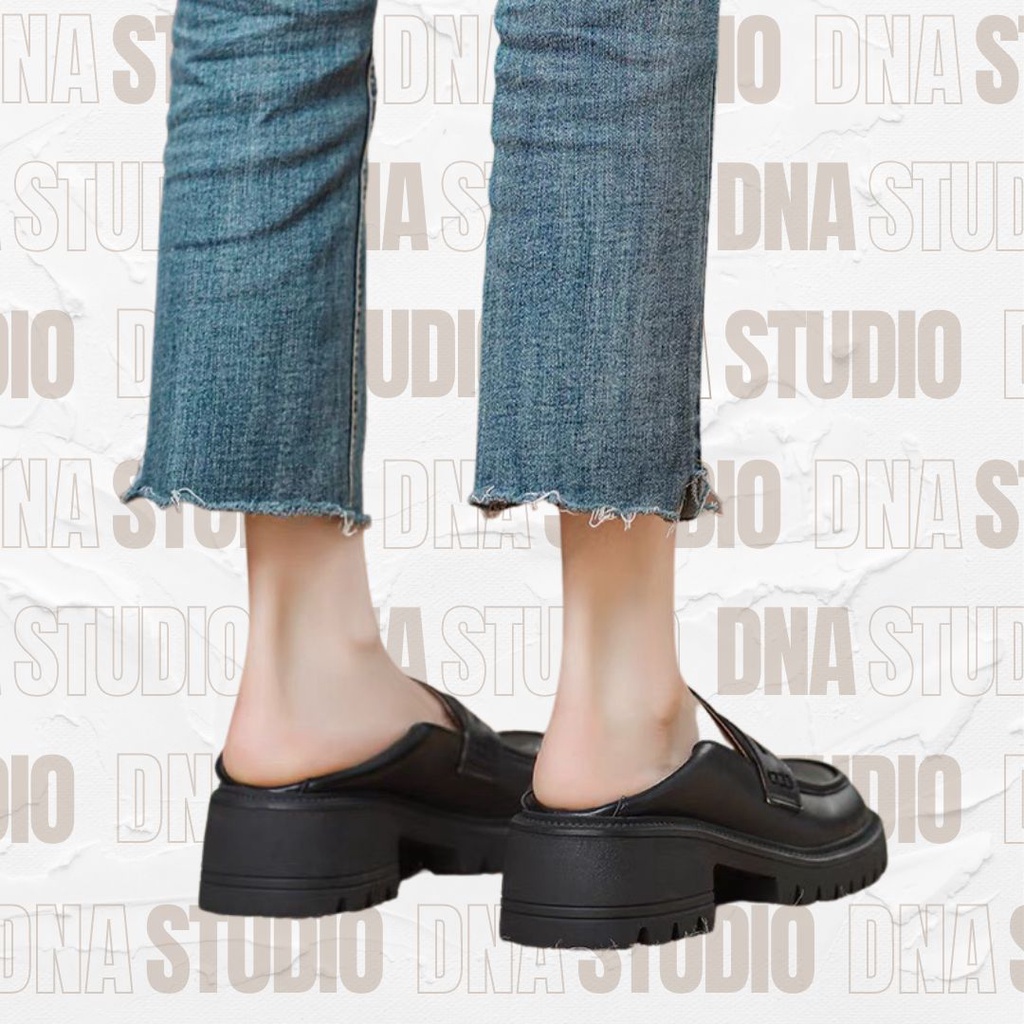 Giày loafer / giày lười cổ điển phong cách trang nhã, thanh lịch đế cao 5 cm