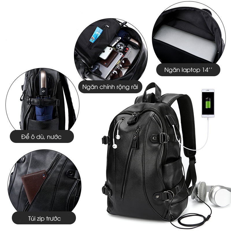 ZÓNG® Balo Da Thời Trang WEROCKER 421