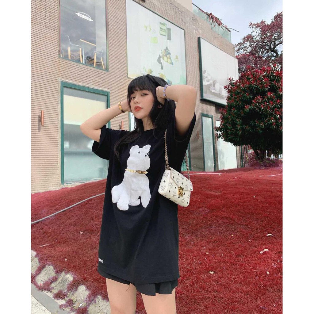 Áo thun nữ BLACKDOKI-MERCI 1 , áo phông nữ basic hiện đại cá tính chất cotton dày dặn