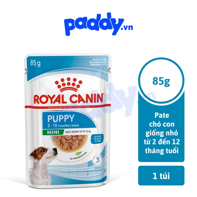 [Mã PET50K1 giảm 50K đơn 250K] Pate Cho Chó Con Royal Canin Mini Puppy