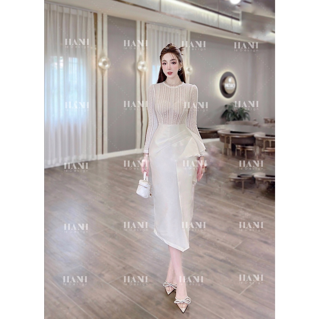 Đầm thiết kế sang chảnh Ren dọc chân