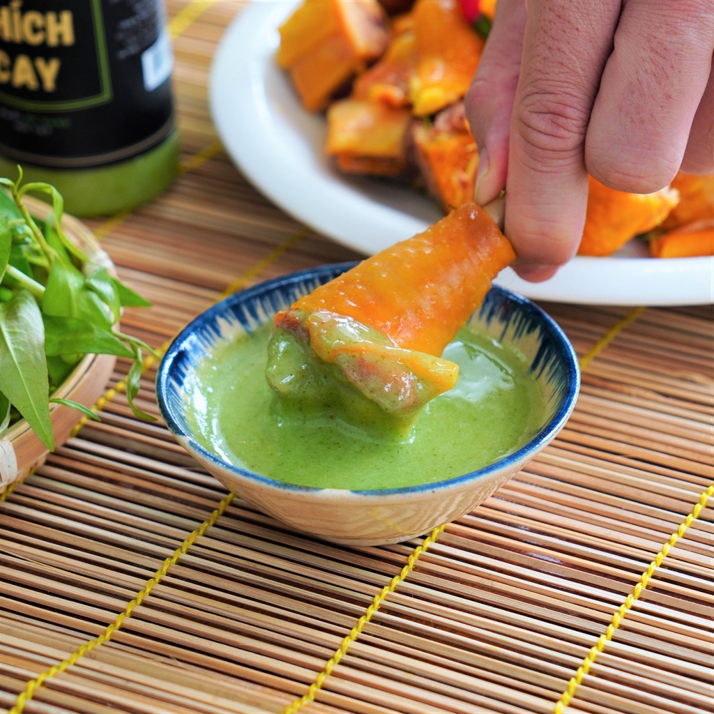 Nước chấm xanh Thích Cay 250ml, hải sản mù tạt, ớt xanh, tương chấm cay nòng, ăn lẩu XM250-1C530337