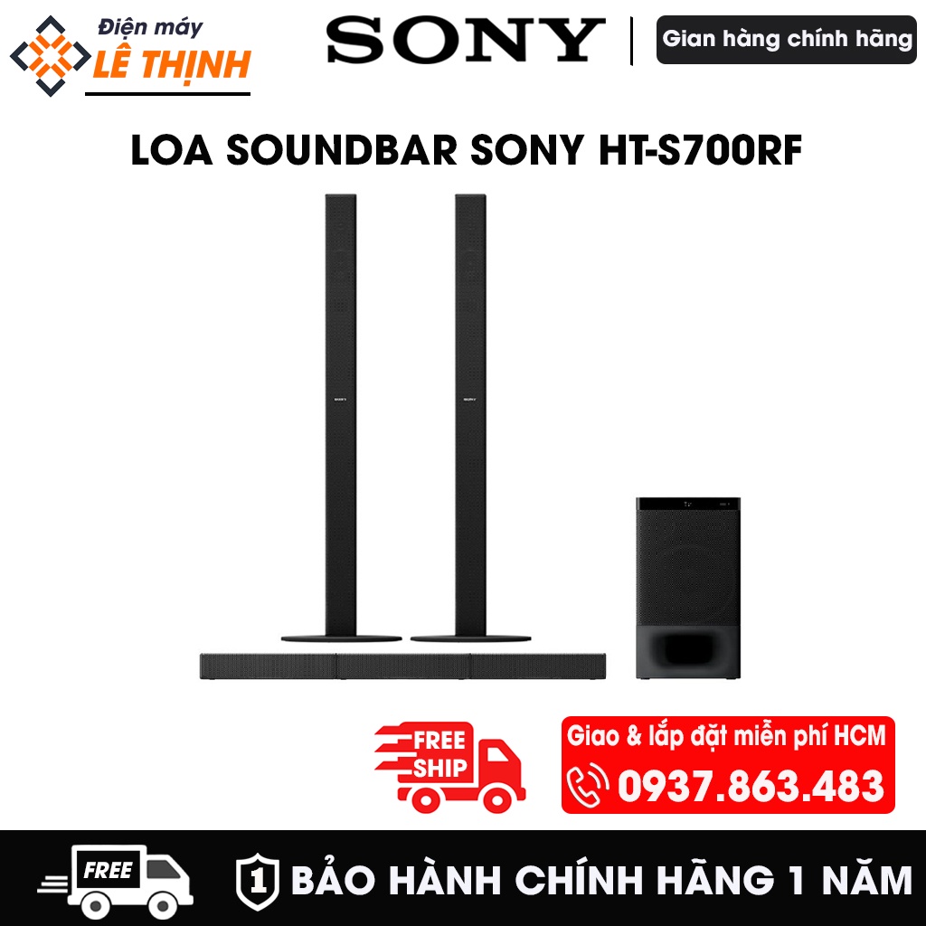 Dàn âm thanh Sound Bar SONY HT-S700RF | Hãng phân phối | Bảo hành chính hãng 12 tháng
