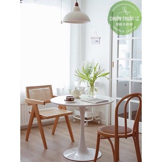 Bàn tròn tuylip, bàn tròn decor, bàn trang trí size 60cm