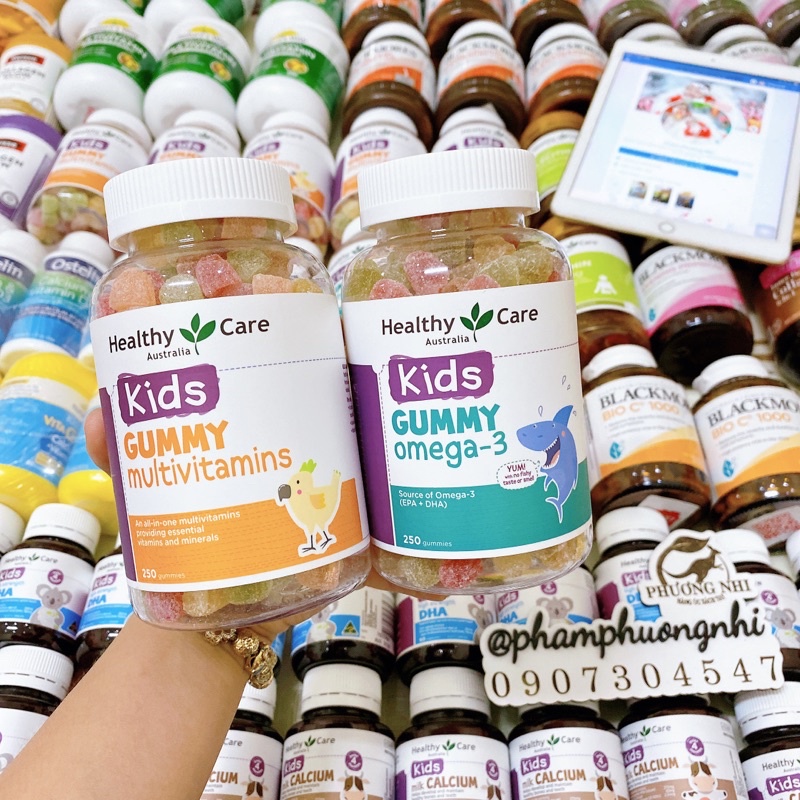 KẸO GUMMY OMEGA 3 HEALTHY CARE CHO BÉ TRÊN 2 TUỔI