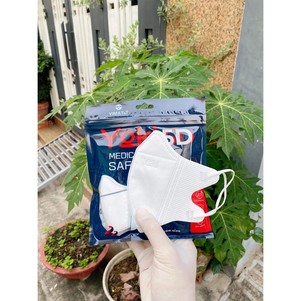 Khẩu Trang 5D yoki Hàng Chính Hảng Cao Cấp