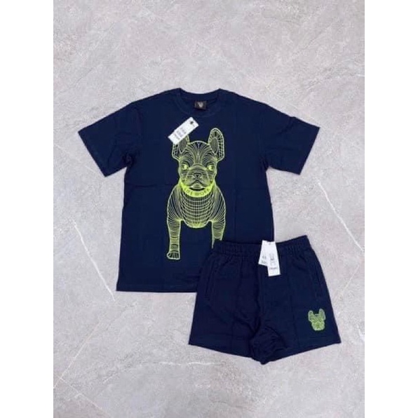 Bộ Đùi Hình Cún 2 Màu Xanh - than