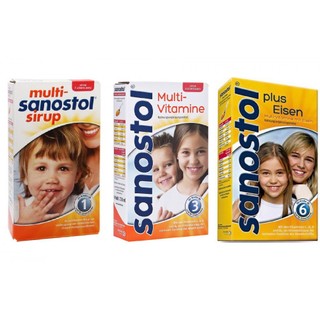 Vitamin Sanostol tổng hợp hàng Đức số 1,3,6 dành cho bé từ 1 tuổi