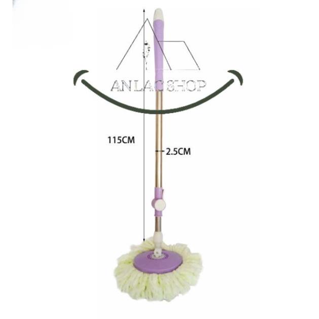 Cây lau nhà 360 độ inox lớn 22mm - 25mm Homeone HOGP1