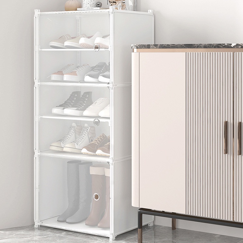 Aleta Hộp Đựng Giày Bằng Nhựa Có Thể Gấp Lại Không Cần Lắp Đặt Sức Chứa Lớn Chống Bụi Đơn Giản Hiện Đại