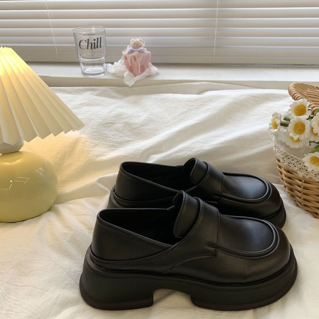 Giầy oxford giầy lolita nữ phong cách mới vintage dày đế lofu giày phụ nữ