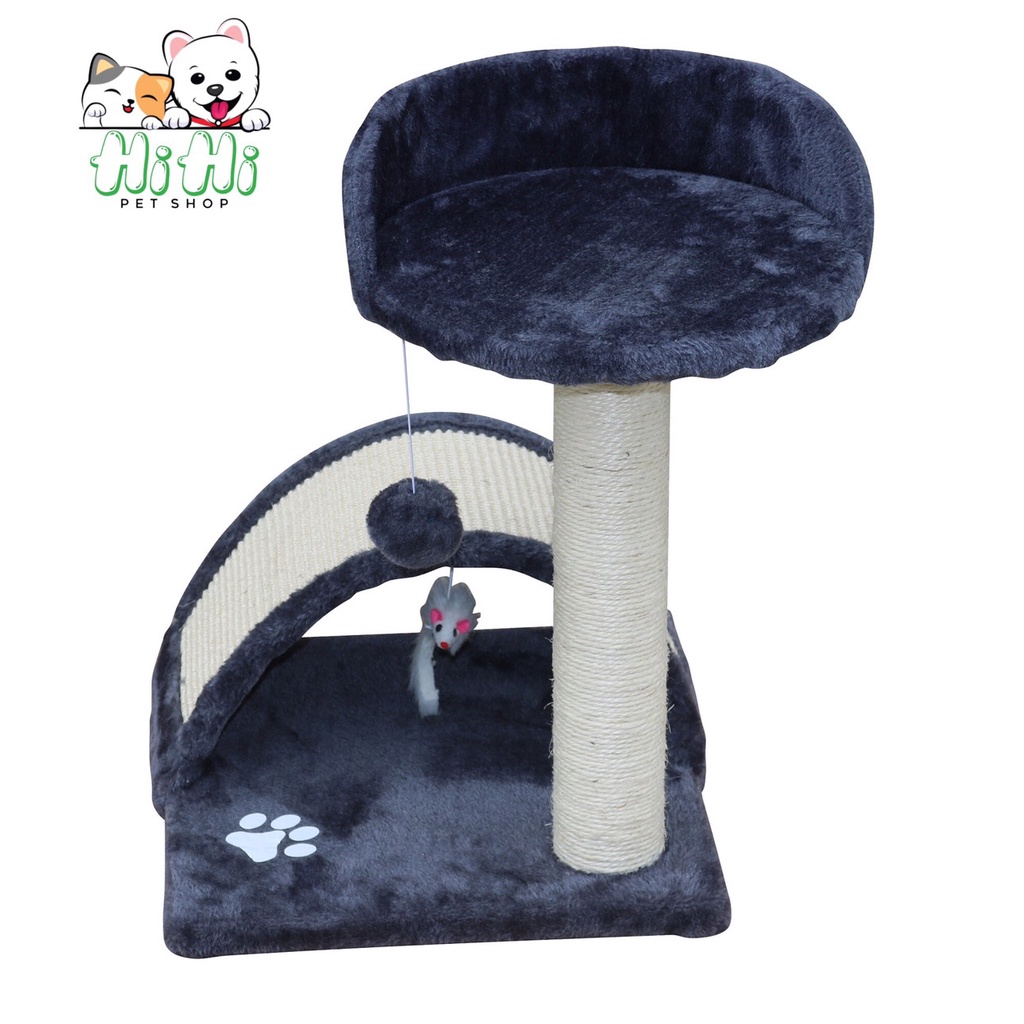 Trụ cào móng cho mèo Cat tree có ổ nằm siêu ấm áp dễ thương