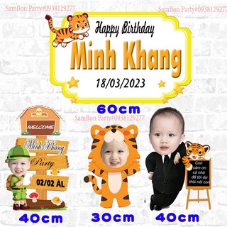 Combo chibi trang trí sinh nhật theo chủ đề-SamBon Party
