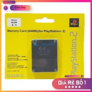 ⚡️GIÁ TỐT⚡️ Bộ Lưu Save Game Máy PlayStation 2 - Memory Card 64mb (for PlayStation 2)