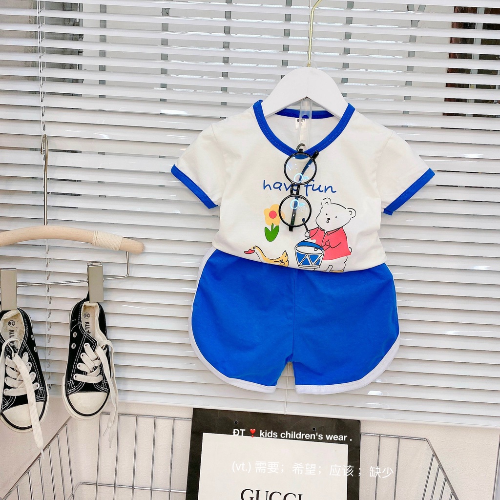 SALE BỘ CỘC TAY THUN COTTON MỀM MỊN CHO BÉ SIZE 8-18KG(VIT-G)