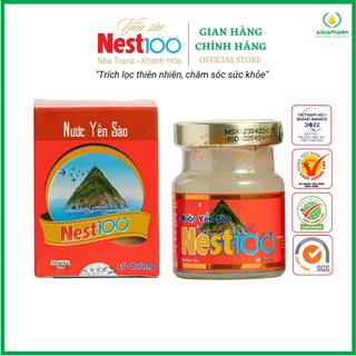 Nước Yến Sào Cao Cấp Nest100 Có Đường - Aquapharm - Hộp 1 lọ 70ml