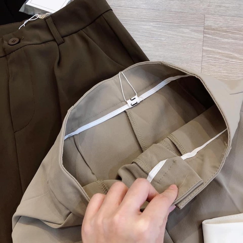 Quần vải baggy 4 màu