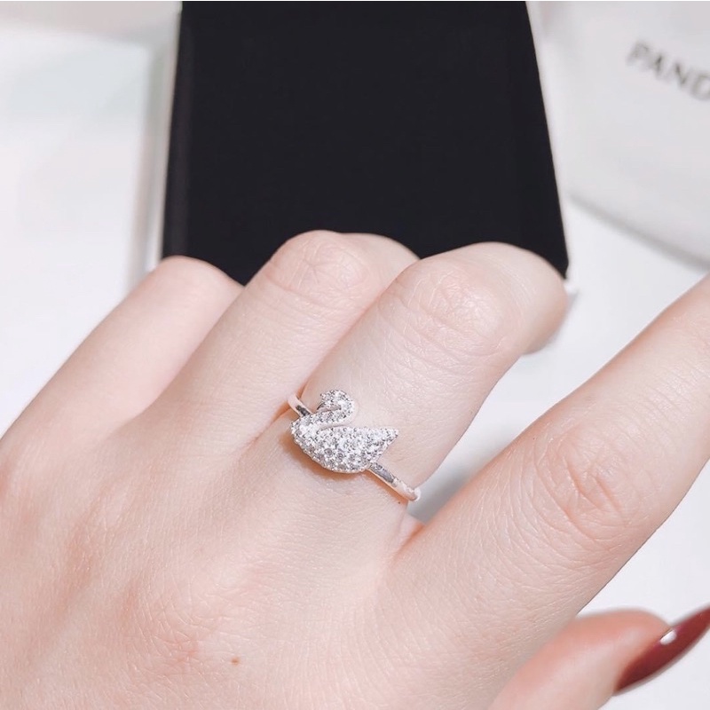 Nhẫn thiên nga bạc ta siêu hot - Nhẫn nữ bạc ta - Vàng bạc Khải Khải