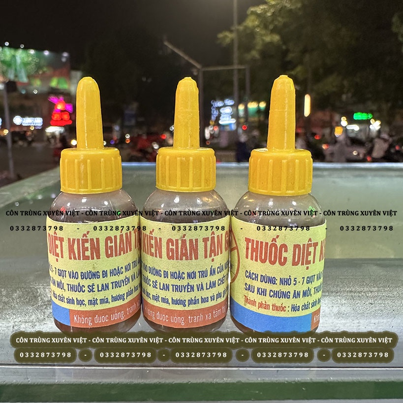 Thuốc diệt kiến, gián sinh học lây truyền diệt cả tổ.