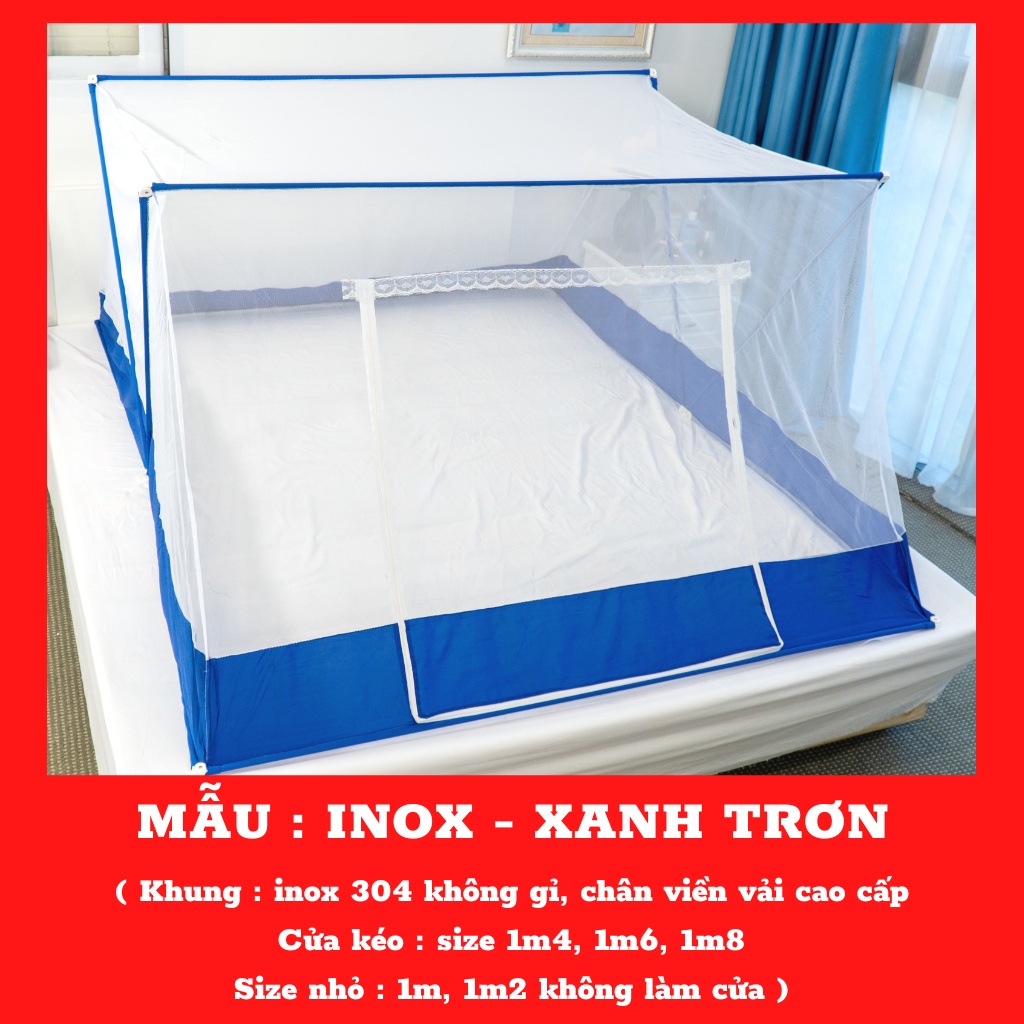 Màn chụp người lớn, mùng chụp tự bung thông minh mẫu xếp gấp gọn 1m,1m2,1m4,1m6 chống muỗi tiện dụng