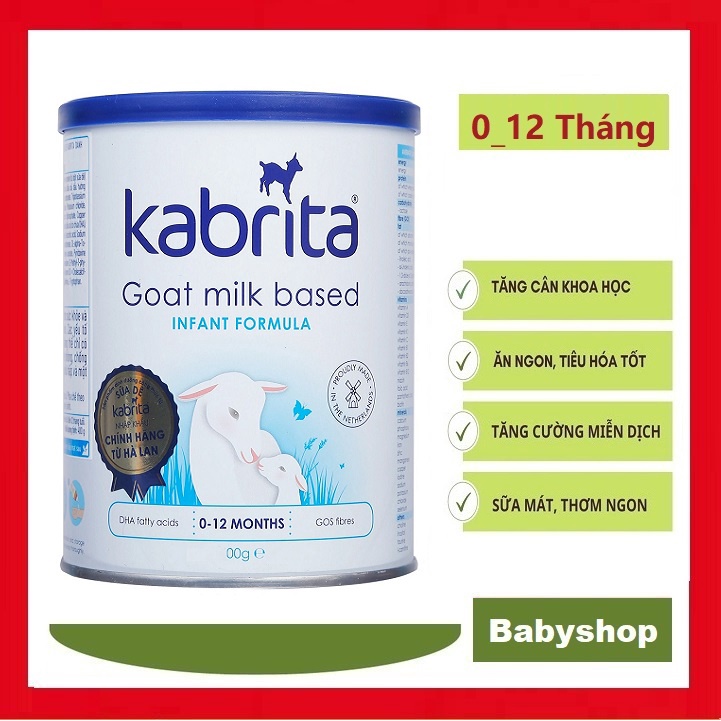 Sữa Dê Kabrita số 1,2,3 hộp 800g (hàng nhập khẩu nguyên lon từ Hà Lan)