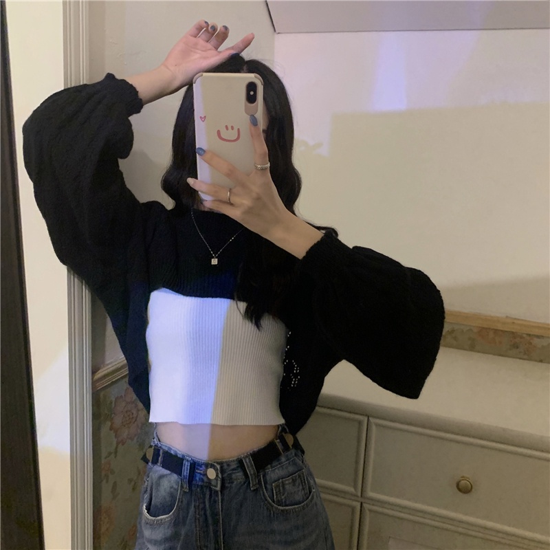 NUZIRO Áo Thun Nữ Dài Tay Cổ Tròn Thời Trang Hàn