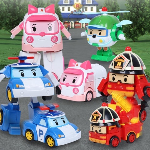 [Hàng Hộp] Đồ chơi biến hình biệt đội Robocar Poli 2 trong 1 cho bé thỏa sức sáng tạo phát triển trí tuệ