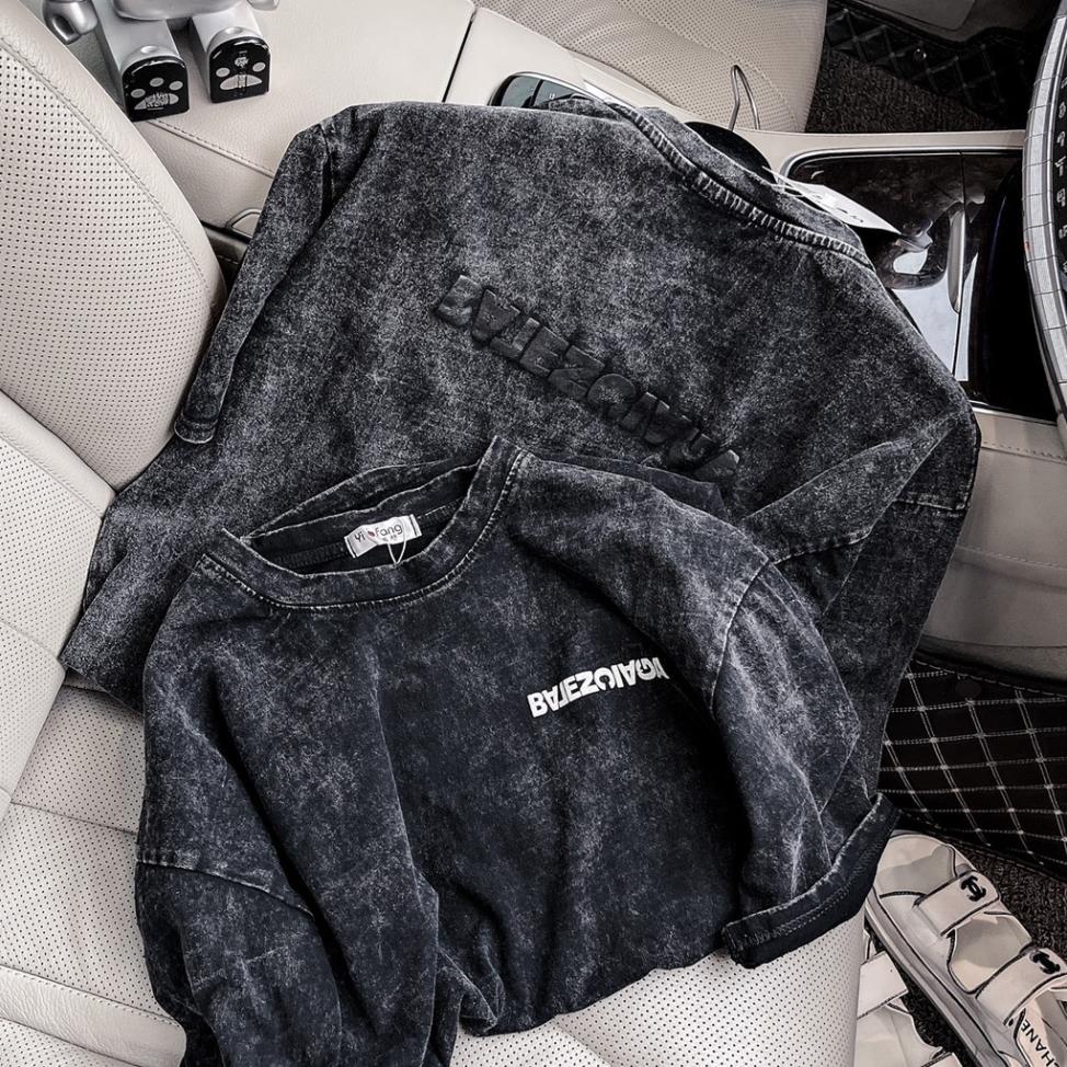 Áo Loang Qc Loại 1 Cộc Tay cổ Tròn Nam Nữ Unisex Dáng Rộng Uzzlang Thể Thao- Áo Phông Thun Nam Nữ