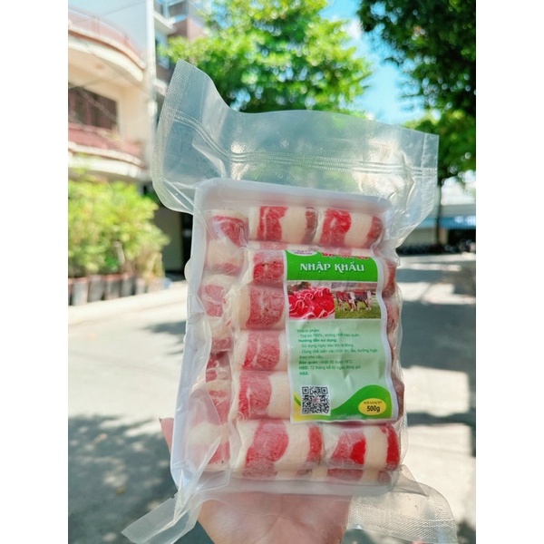 Ba chỉ bò mỹ cuộn 1kg 2 khay (giao hoả tốc HCM)