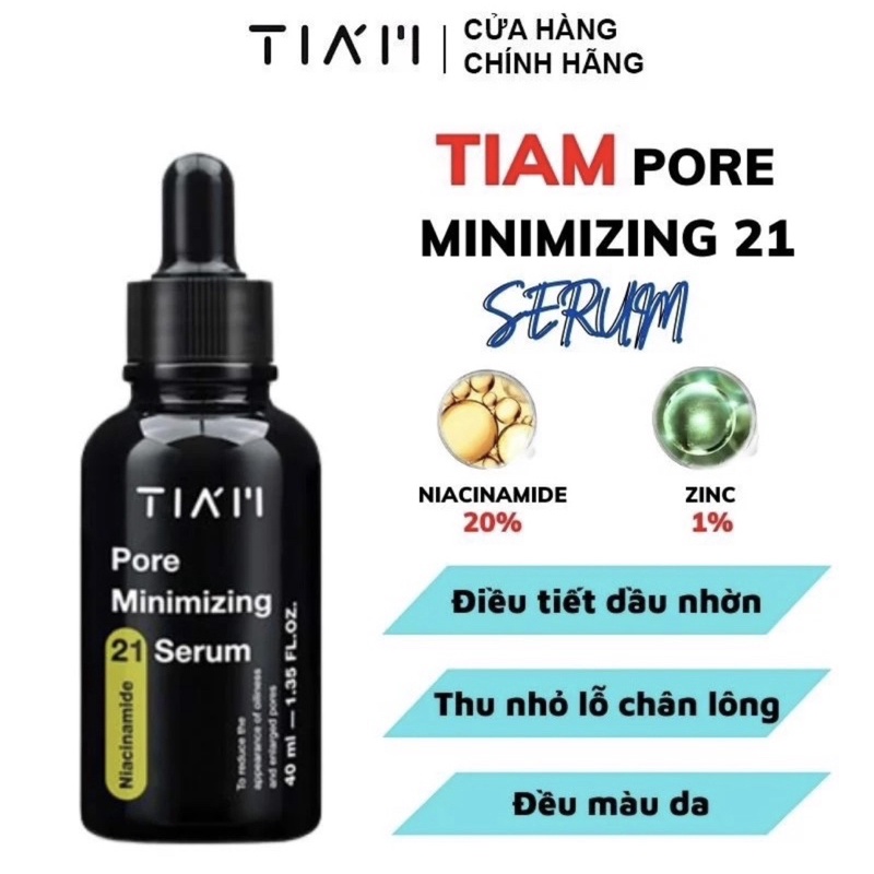 Tinh Chất Dưỡng Ẩm, Trắng Da, Kiểm Soát Dầu, Giảm Vết Nhăn &amp; Ngăn Ngừa Lão HóaTiam Vita Serum 40ml