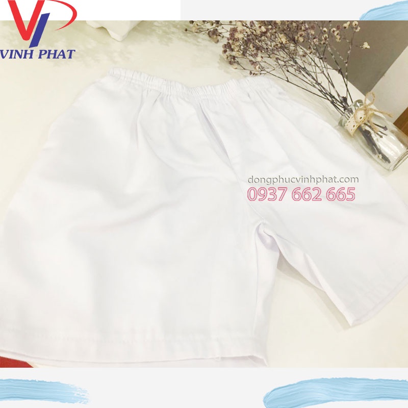Quần short, quần đùi trắng vải kaki cho bé trai đây đủ kích thước giá tốt - Hình thật