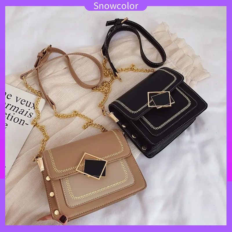 Túi Xách Da Pu Đeo Chéo Thời Trang Hàn Quốc Beg Silang Perempuan Wanita Murah Cantik Cho Nữ