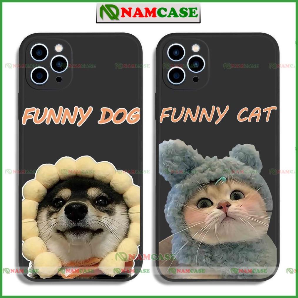 Ốp lưng iphone cặp đôi hoạt hình độc lạ chó mèo ngộ nghĩnh dễ thương đẹp cho ip 6/6s/7/8/X/XS/11/12/13/14 Pro Plus Max