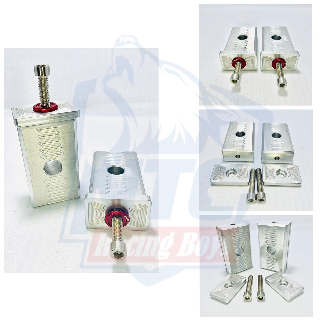 Tăng sên âm nhôm CNC nguyên khối không gỉ lắp được mọi dòng xe, có rãnh thoát nước, thay thế cho pat zin k độ chế