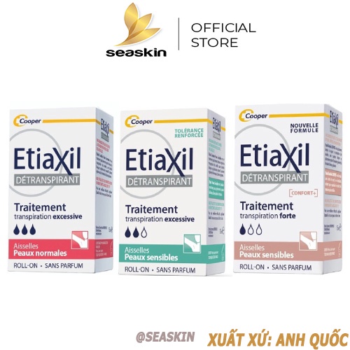 Lăn khử mùi etiaxil 15ml ngăn viêm cánh ướt nách mùi cơ thể sạch và trắng nách