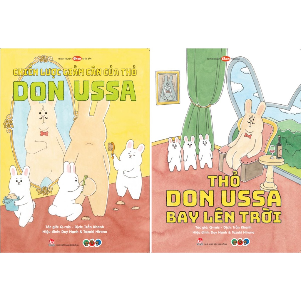 Sách - Tranh truyện Ehon Nhật Bản - Thỏ Don Ussa - Đọc cho bé từ 3 tuổi trở lên - Bộ 2 quyển, lẻ tùy chọn