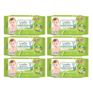 Combo 6 khăn ướt unifresh baby aloevera
