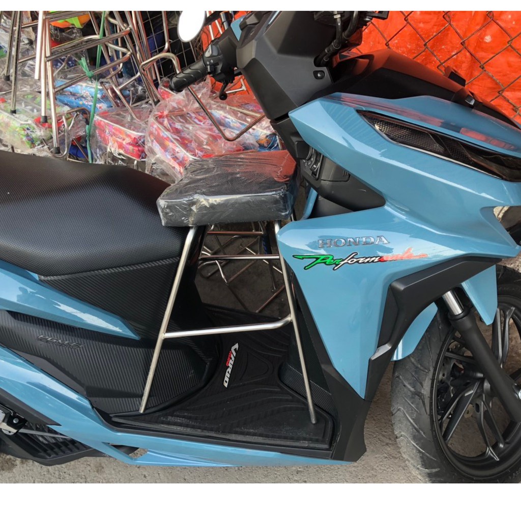 Ghế Ngồi Dành Cho Xe Vario, Ghế Đi Xe Máy Cho Bé Loại Inox Không Rỉ Sét Chắc Chắn
