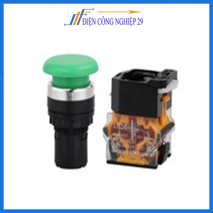 Nút Bấm Khởi Động LA38-11M 22mm Nhấn Nhả 1 Đóng-1 Mở