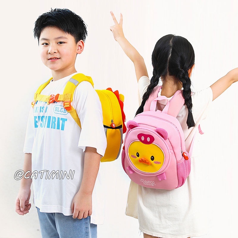 CATIMINI Ba Lô Đi Học Chống Thất Lạc Hình Động Vật Hoạt Hình Đáng Yêu Dành Cho Bé